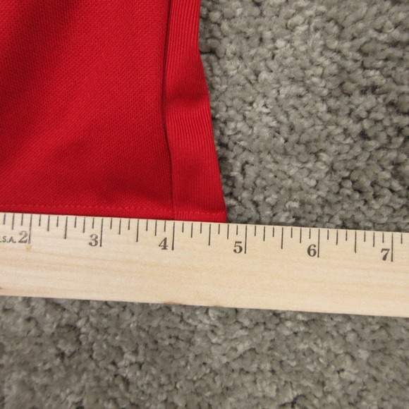 Adidas Track Pants Mens Small Red White Striped Athletic Tapered Climalite Logo - Picture 4 of 11